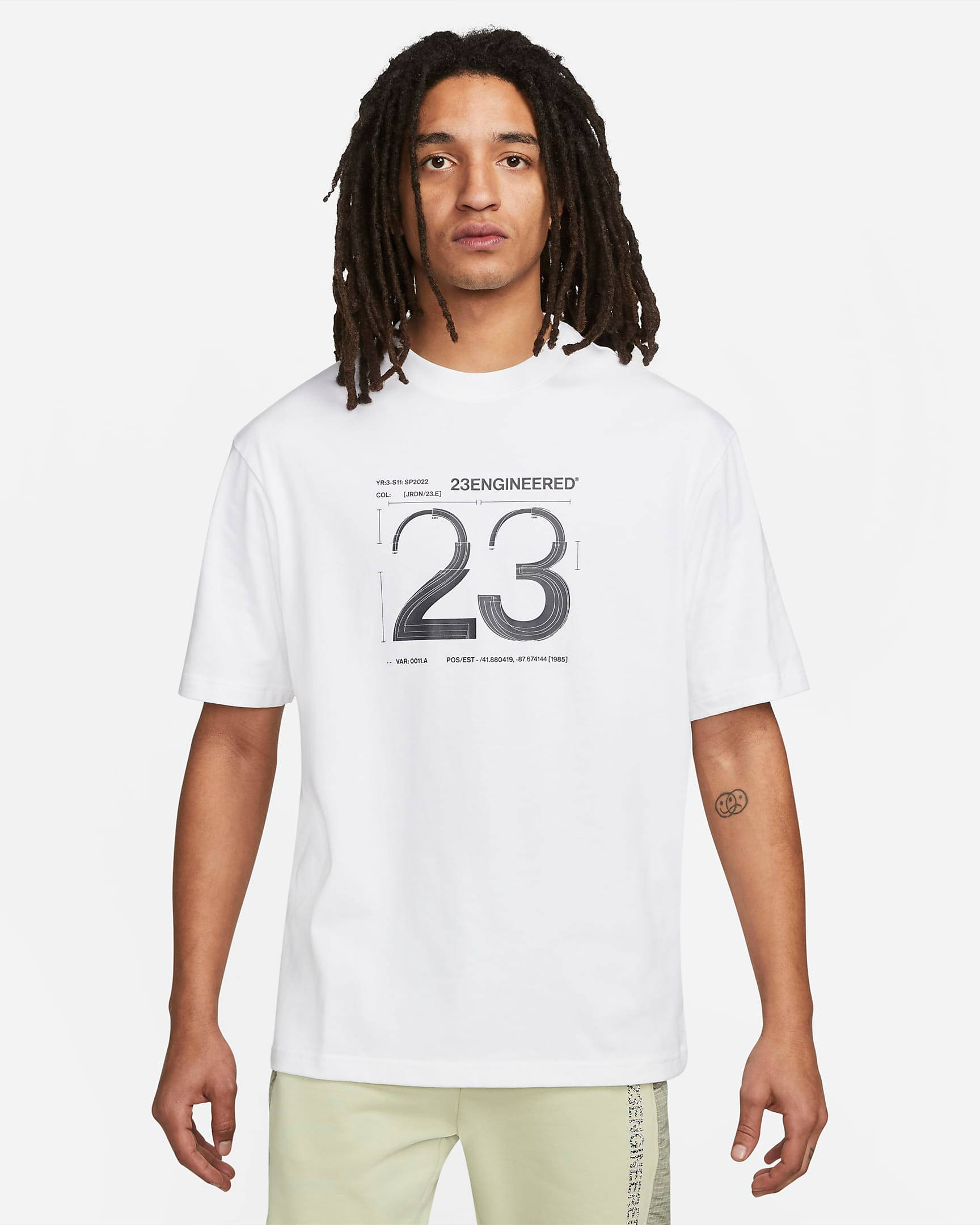 Jordan 23 Engineered T-Shirt - White | The Sole Supplier