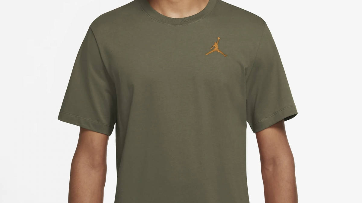 olive green jordan 12 shirt