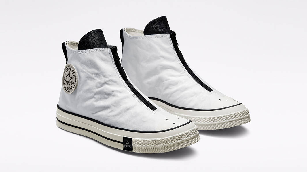Joshua Vides x Converse Chuck 70 High White Black A00711C Side