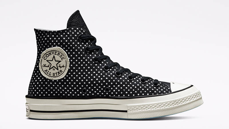 Joshua Vides x Converse Chuck 70 High White Black A00711C torn