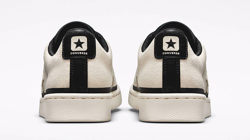 Joshua Vides x Converse Pro Leather Low Ivory Black A00713C Back