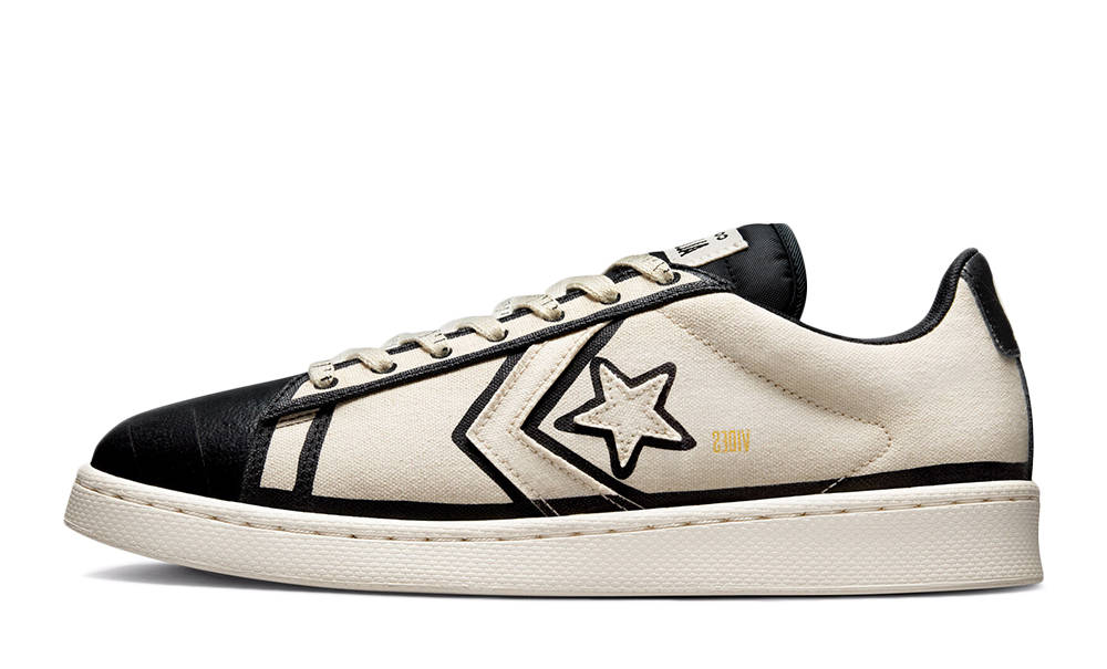 Joshua Vides x Converse Pro Leather Low Ivory Black