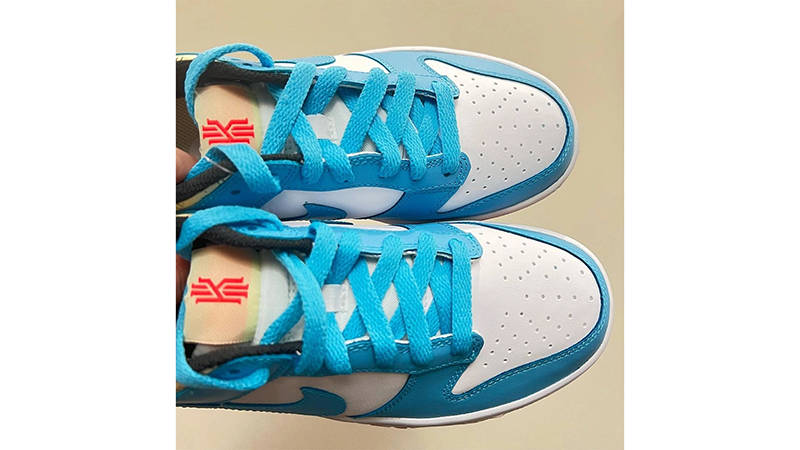 Kyrie Irving x Nike Dunk Low White Blue TOp