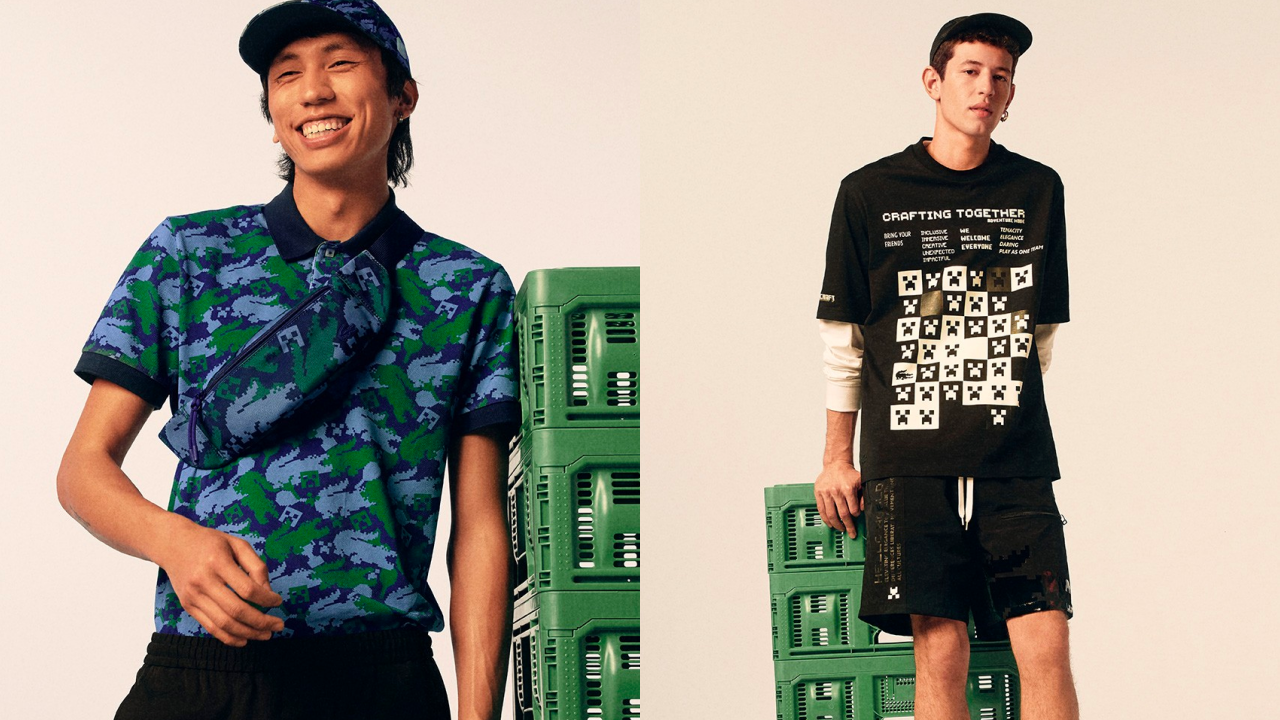 Lacoste x Minecraft Come Together for a Playful SS22 Collaboration
