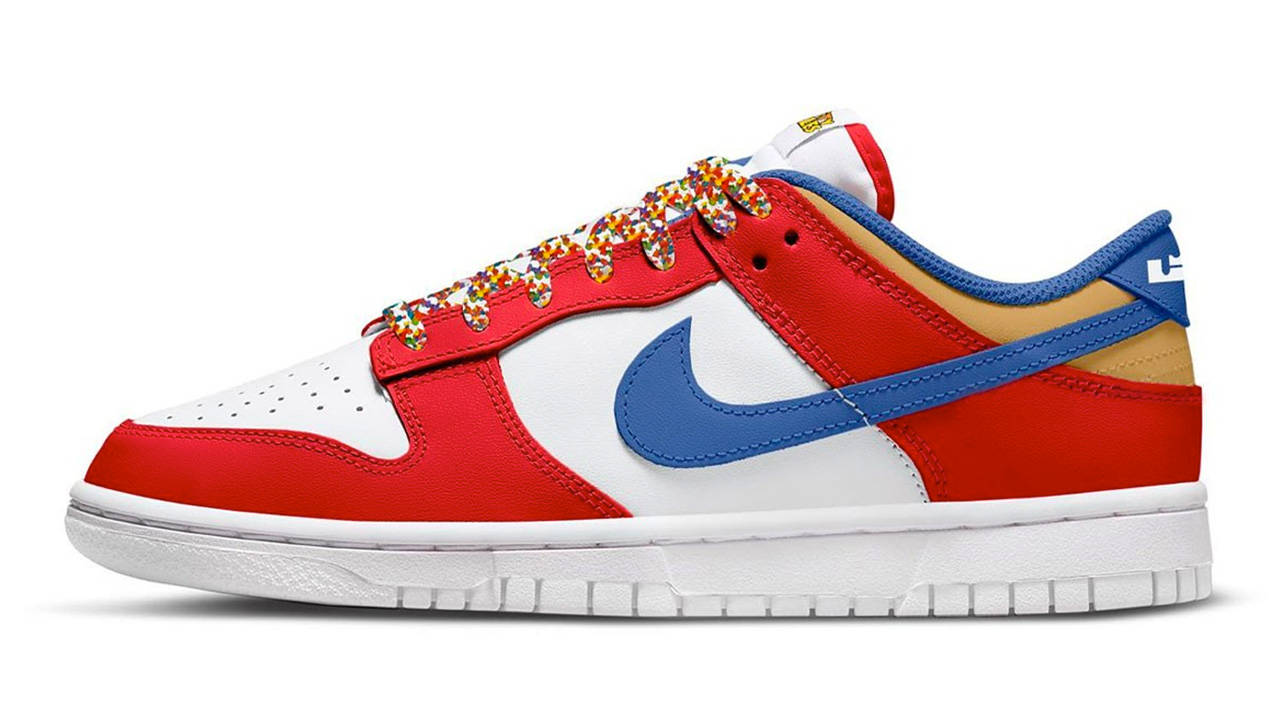 LeBron x Nike Dunk Low "Fruity Pebbles"