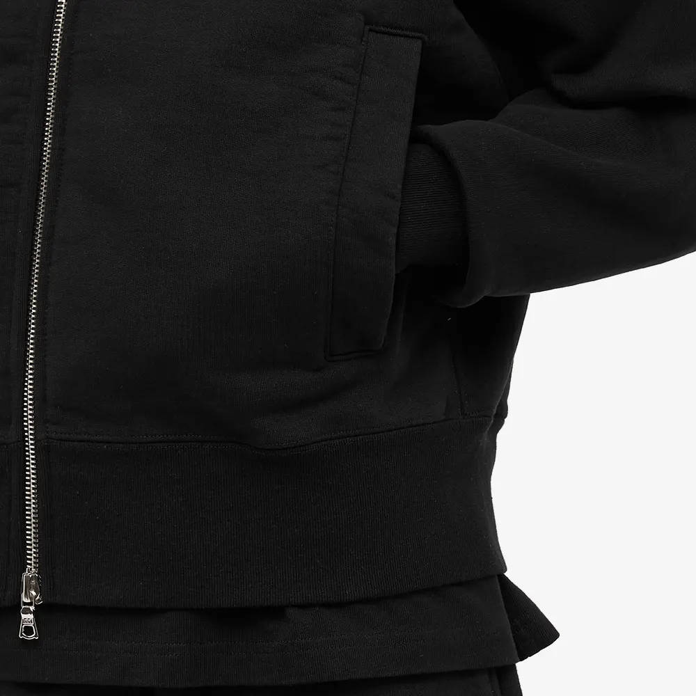 MKI Heavyweight Zip Sweatshirt Black Detail