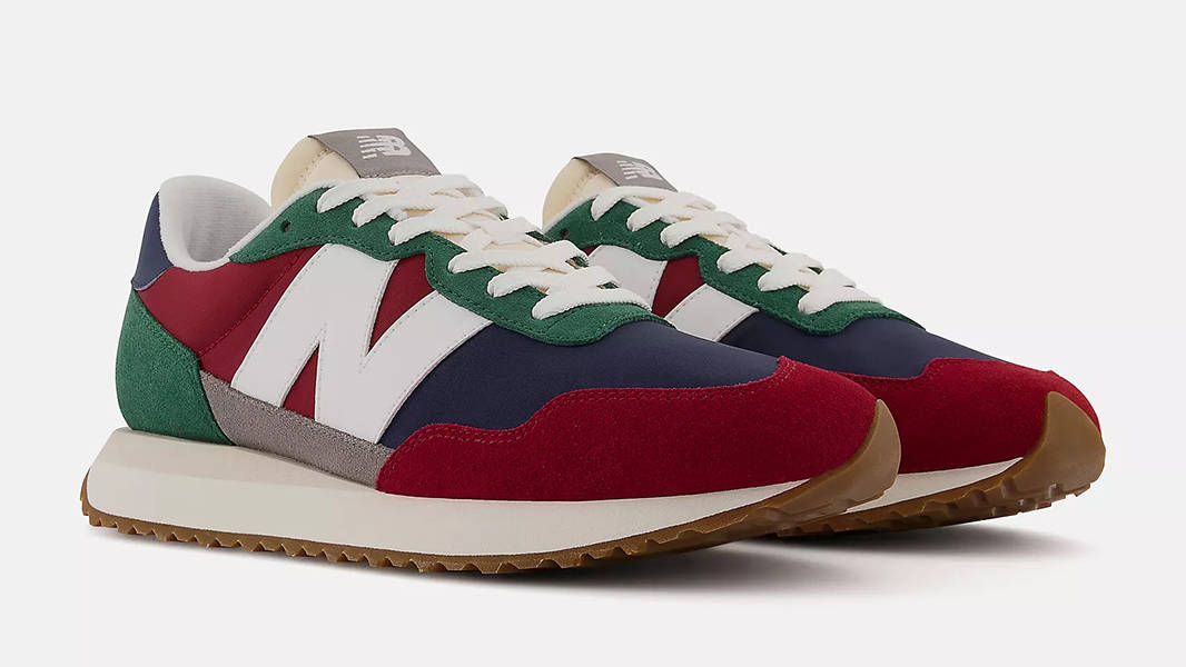 New Balance 237 Scarlet Forest Green