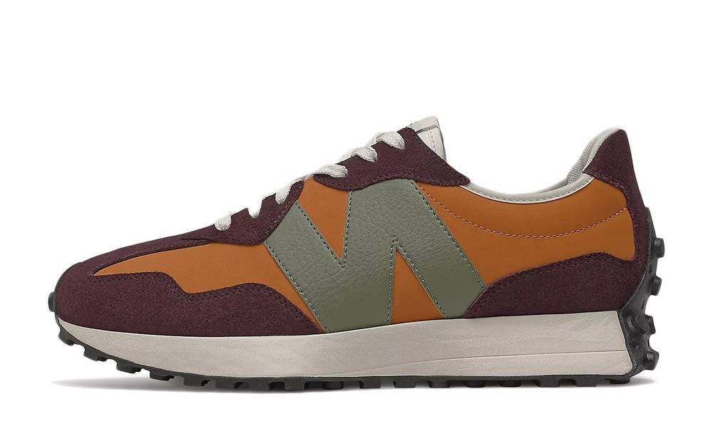 New Balance 327 Orange Burgundy