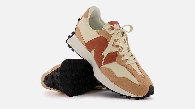 New Balance 327 Tan Orange Side