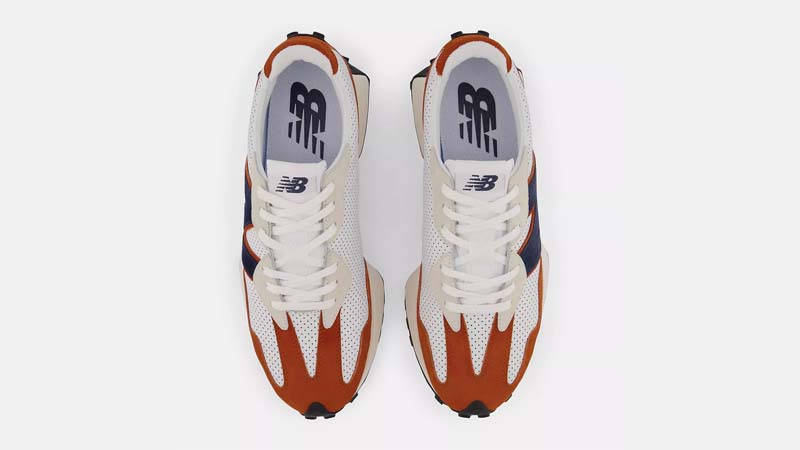 New Balance 327 White Natural Indigo Middle