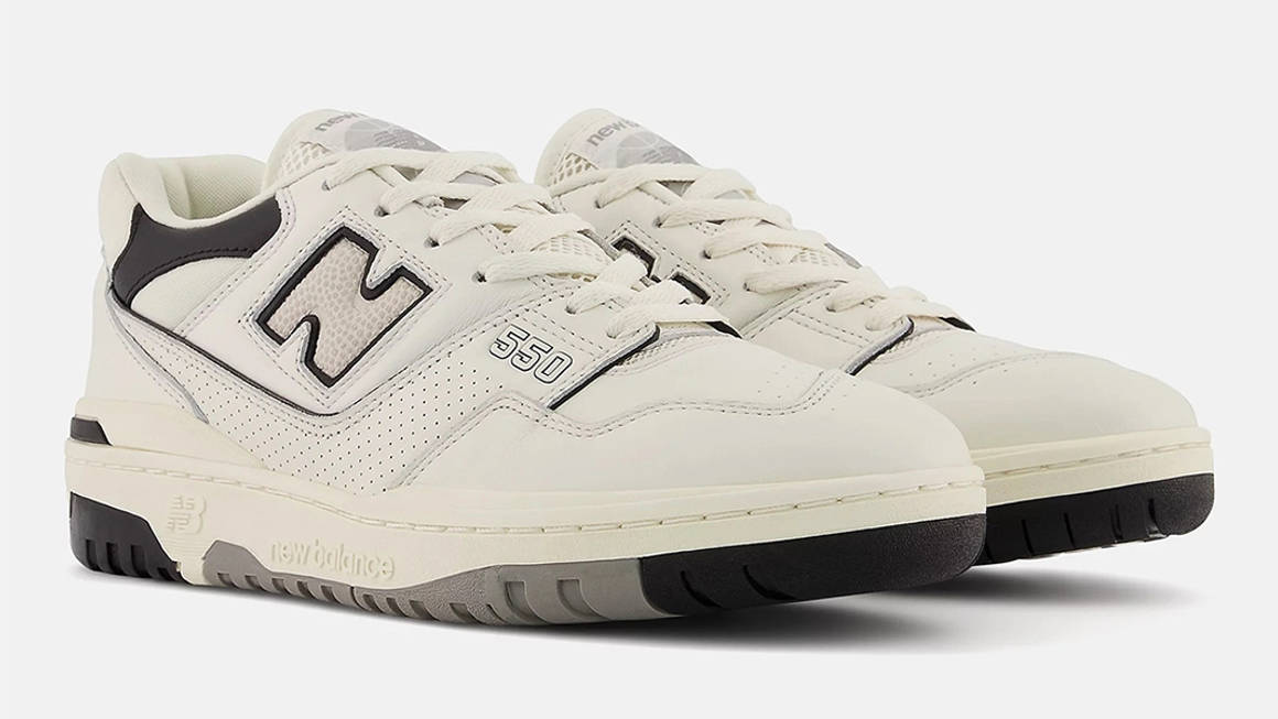 new balance 550 cream black