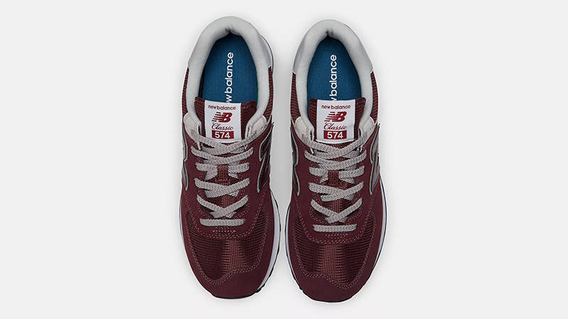 New Balance 574v3 Burgundy White ML574EVM Top
