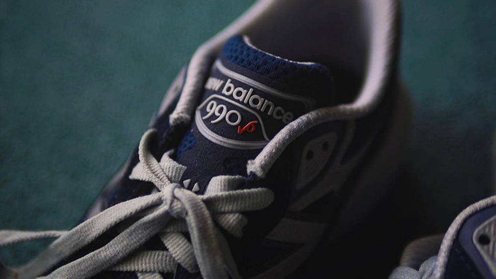 This Chunky New Balance 990v6 Will Be Your Latest Obsession New Balance 990v6 Navy Detail