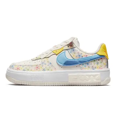 Air force outlet ones with flowers