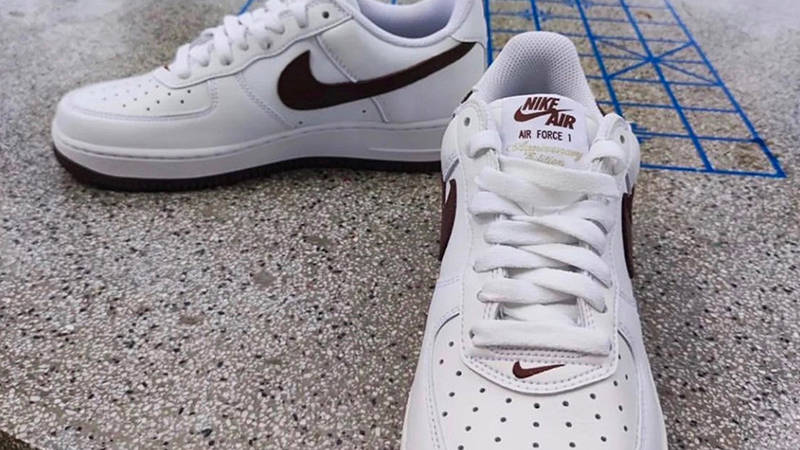 Nike Air Force 1 Low Anniversary Edition White Brown Front