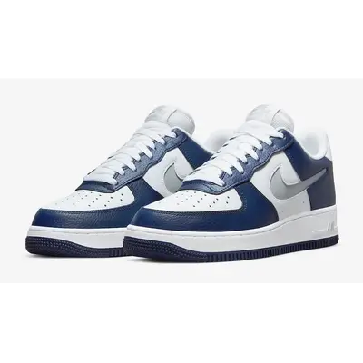 Navy blue and white cheap high top air force 1