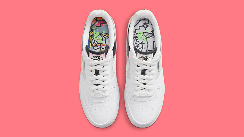Nike Air Force 1 Low Ghost Swoosh White Black