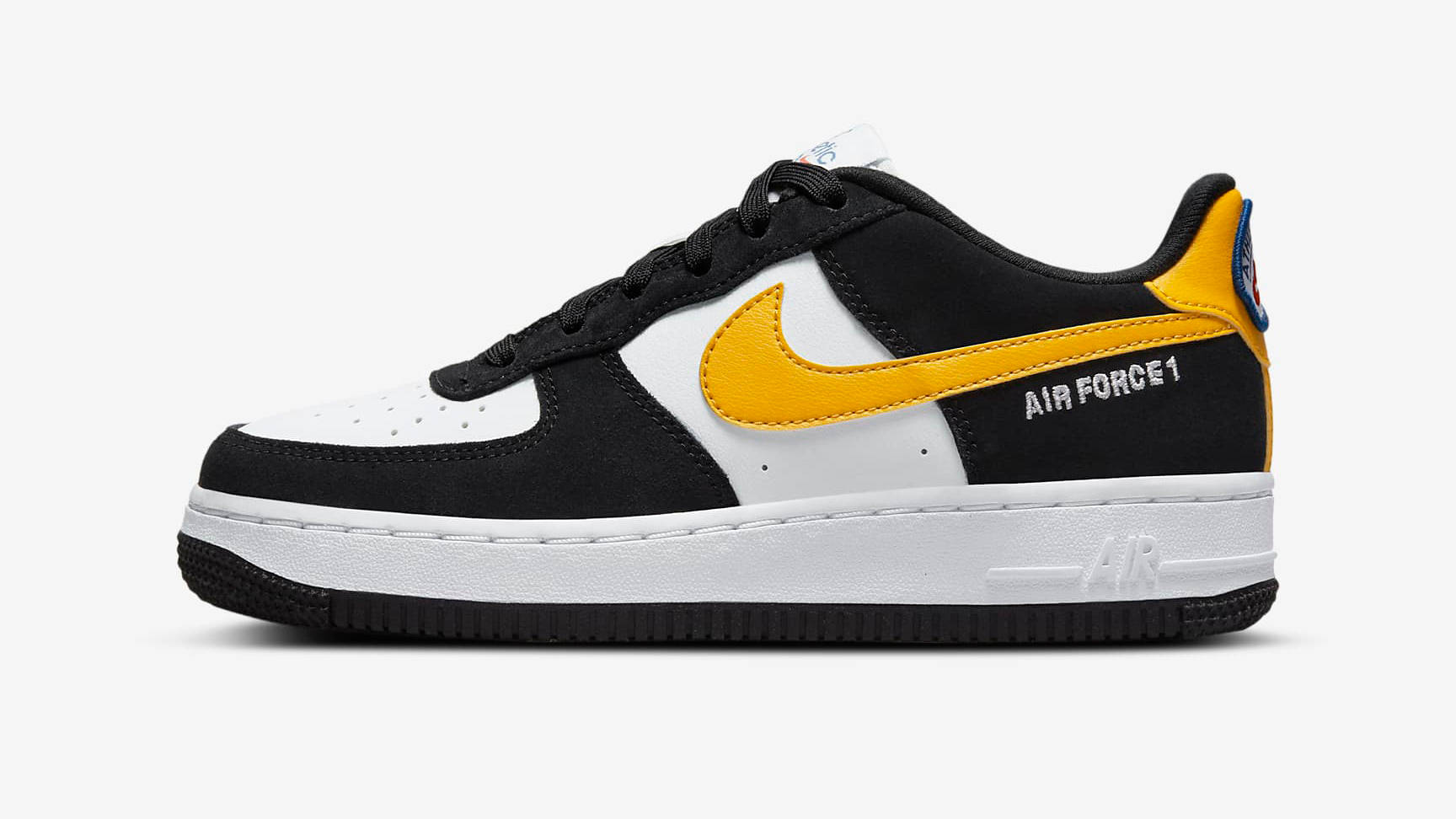 Nike Air Force 1 Low GS Black Dark Sulphur
