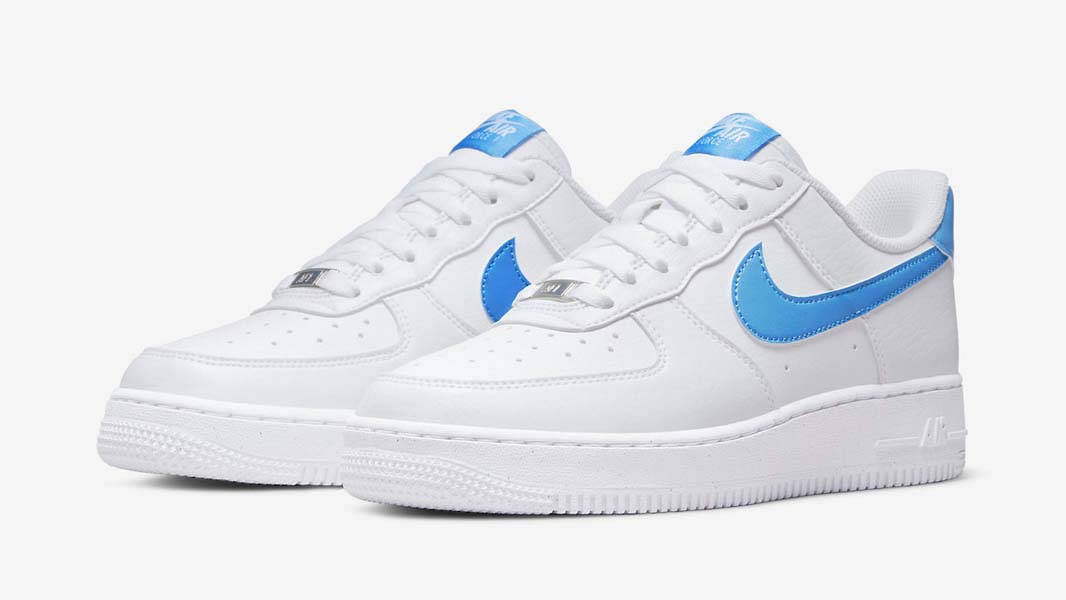 white and pl blue air force 1