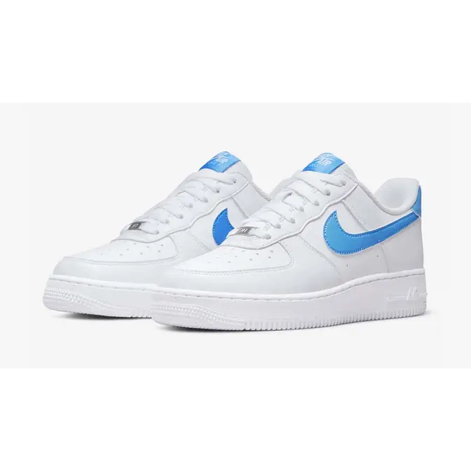 white and pl blue air force 1