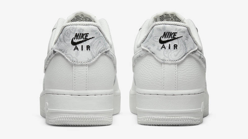 Nike Air Force 1 Low White Paisley DJ9942-100 Back