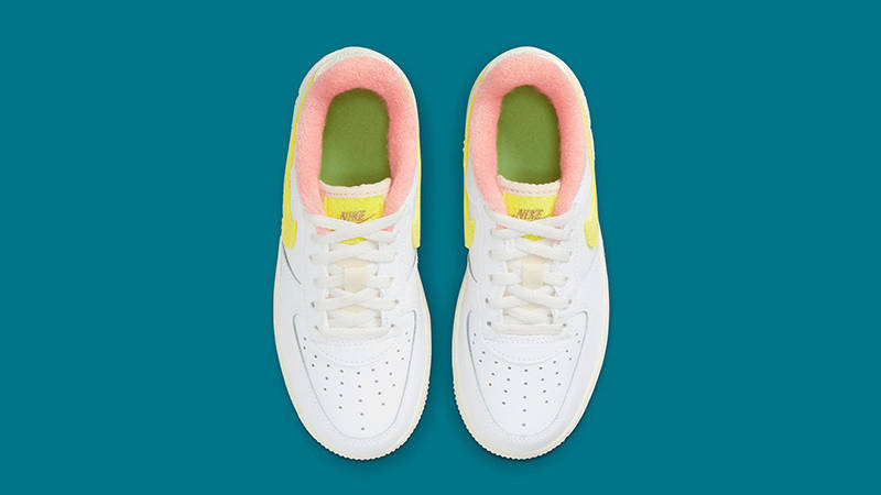 Nike Air Force 1 Mini Terry Swoosh White Yellow