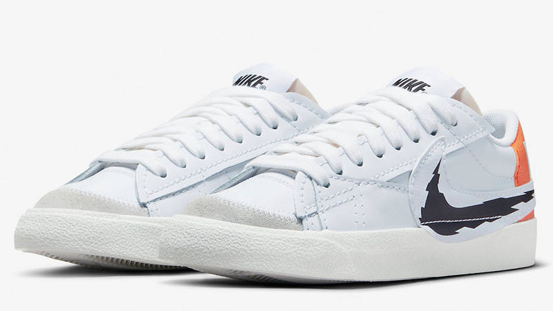 Nike Blazer Low Jumbo Glitch Swoosh DV6484-100 front