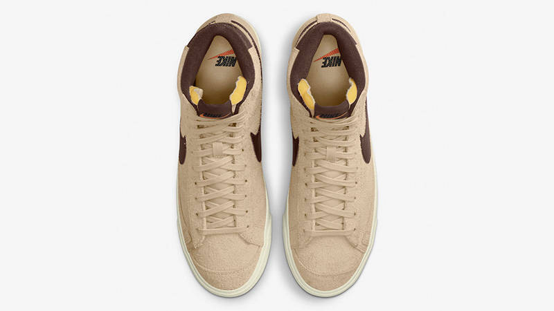Nike Blazer Mid PRM Tan Black DM0178-200 middle
