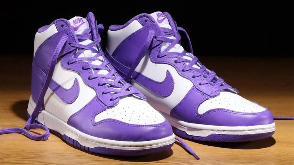 Image via atmos_tokyo Nike Dunk High Court Purple Colourway
