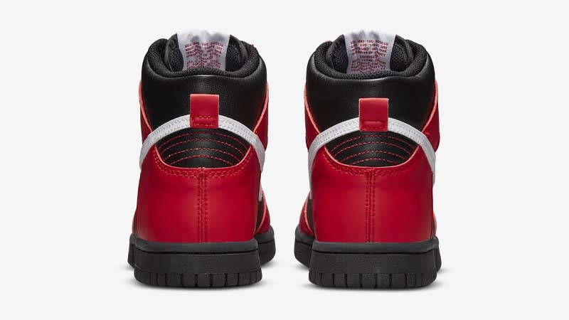 Nike Dunk High GS Black Red Back