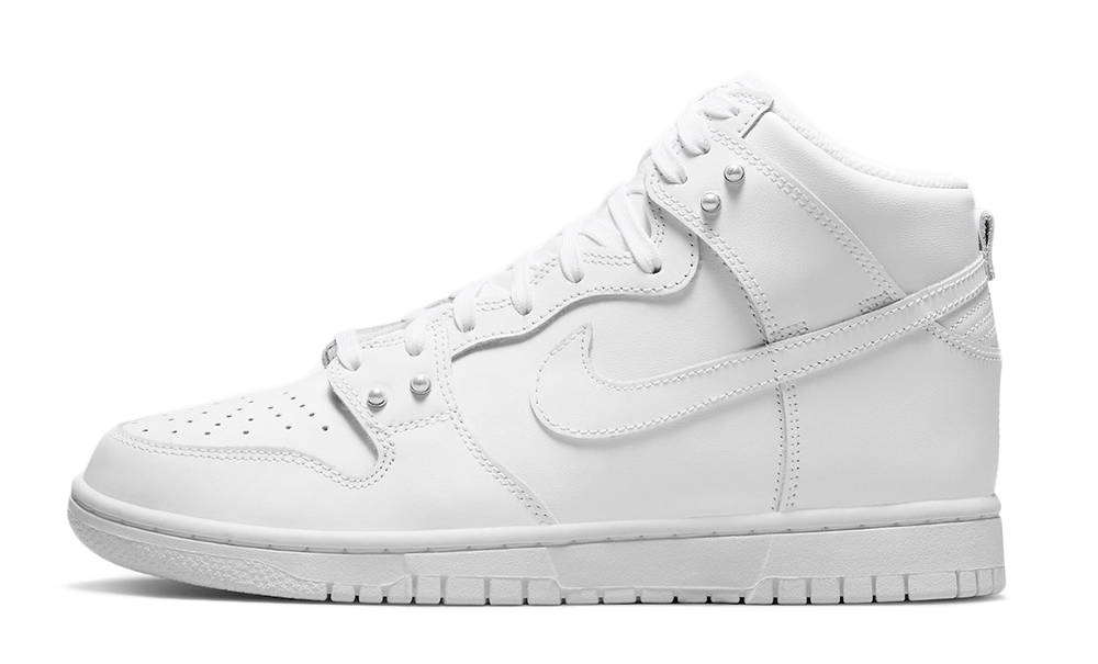dunk high all white