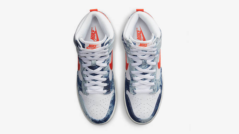 Nike Dunk High Washed Denim
