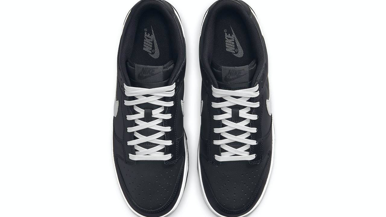nike dunk low black white 3