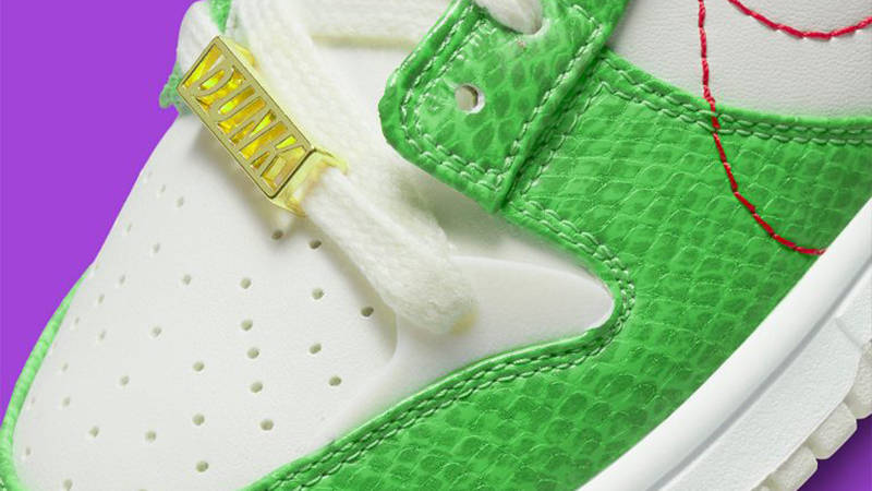 Nike Dunk Low Disrupt 2 Just Do It Green Snakeskin