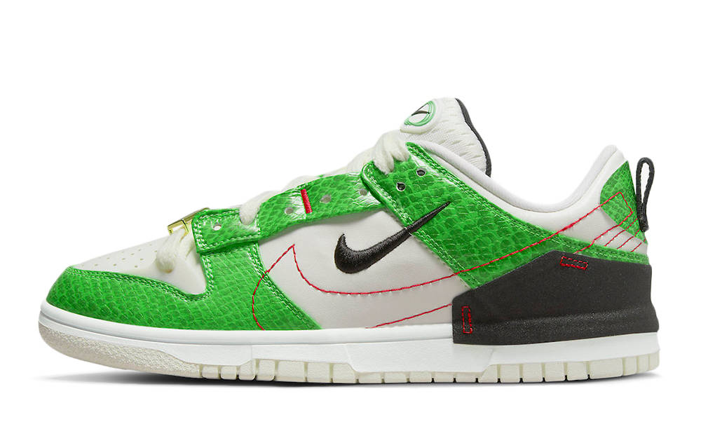 Nike Dunk Low Disrupt 2 Just Do It Green Snakeskin