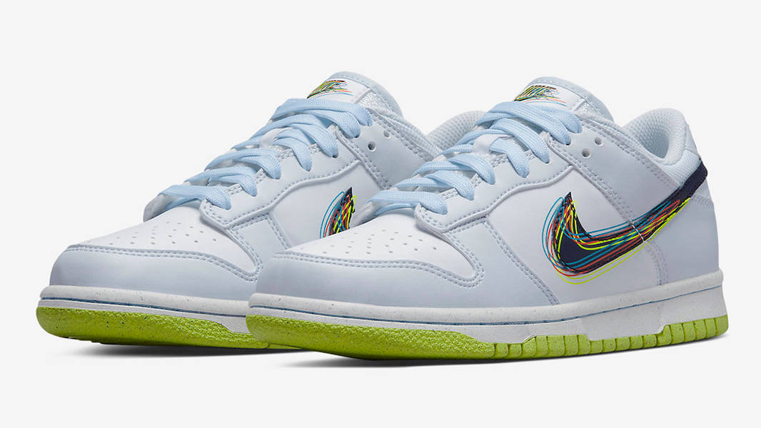 Nike Dunk Low GS 3D White Green
