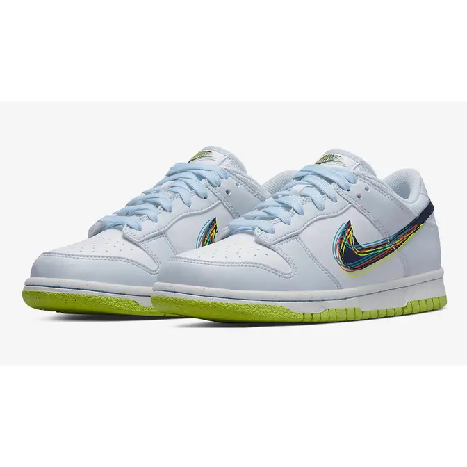 Nike Dunk Low GS 3D White Green | Where To Buy | DV3478-100 | The Sole ...