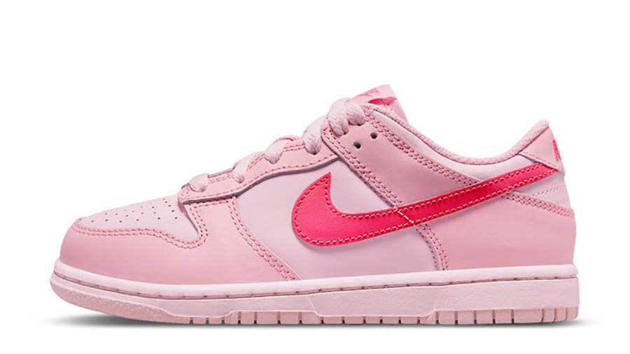 Nike Dunk Low GS Triple Pink | Where To Buy | DH9765-600 | The Sole ...