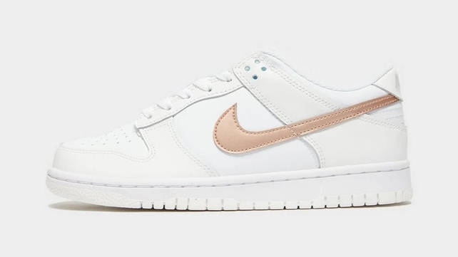 Nike Dunk Low GS White Metallic Bronze