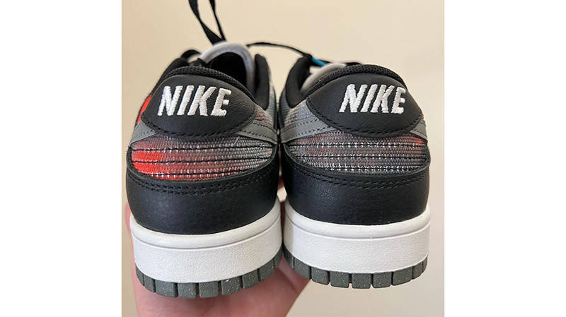 Nike Dunk Low Reflective Swoosh Black White