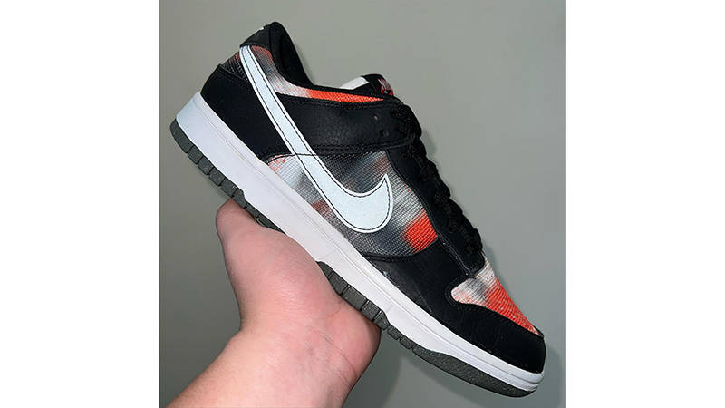 Nike Dunk Low Reflective Swoosh Black White