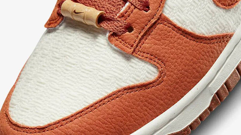 Nike Dunk Low Sun Club Henna DR5475-100 toebox