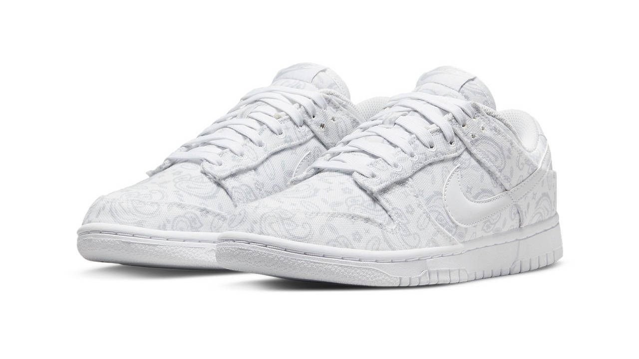 Nike Dunk Low White Paisley Colourway