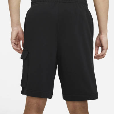 Nike Sportswear Club French Terry Cargo Shorts - Black | The Sole Supplier