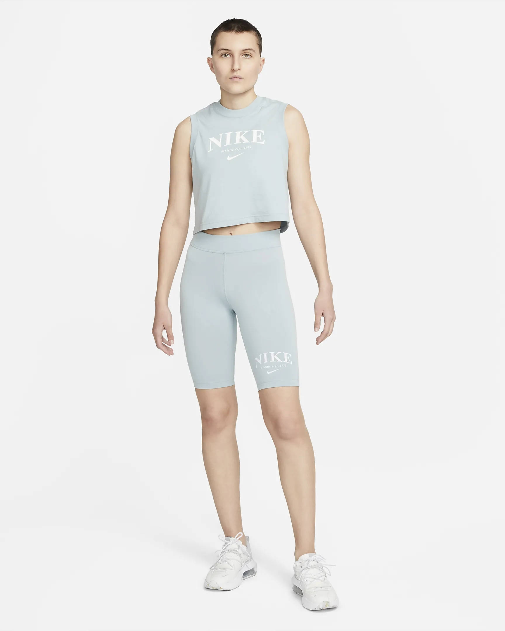 nike biker shorts and shirt