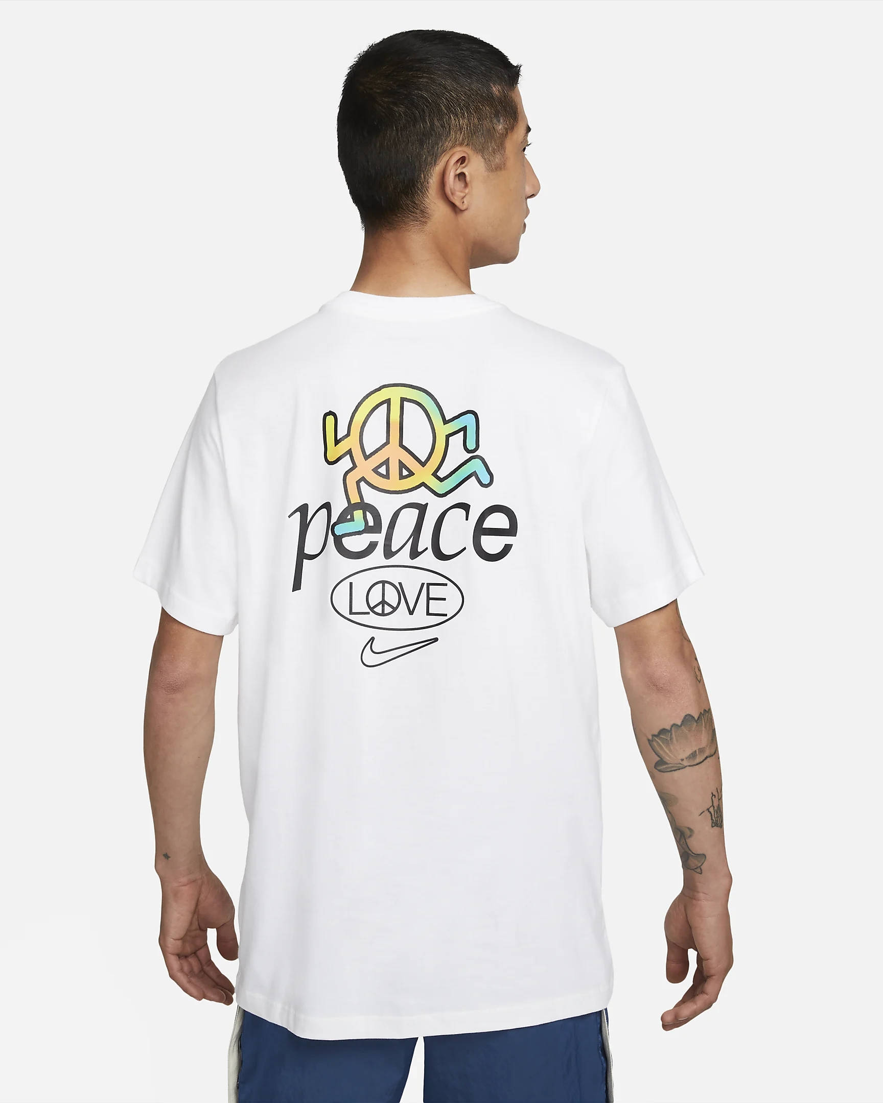 nike peace love swoosh shirt