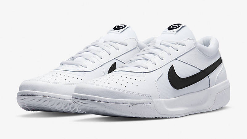 NikeCourt Zoom Lite 3 White Black DH0626-100 front