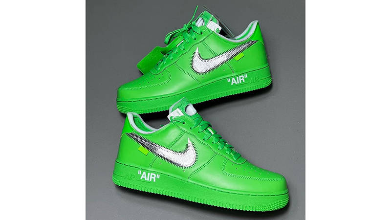 Off white neon hot sale green sneakers