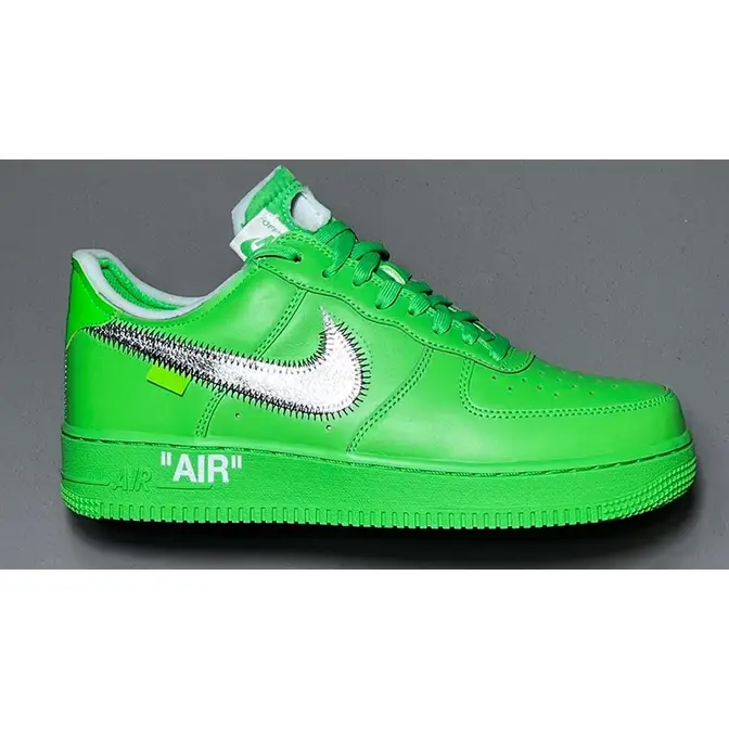 The Off White Air Force 1 Green Spark Drops in a Few Days!