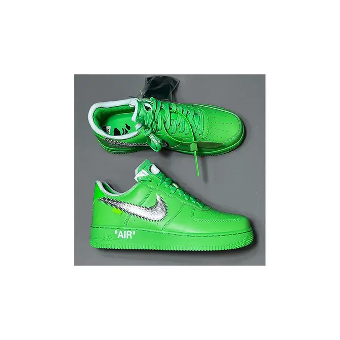 The Off-White x Nike Air Force 1 Low “Light Green Spark” Drops Tomorrow